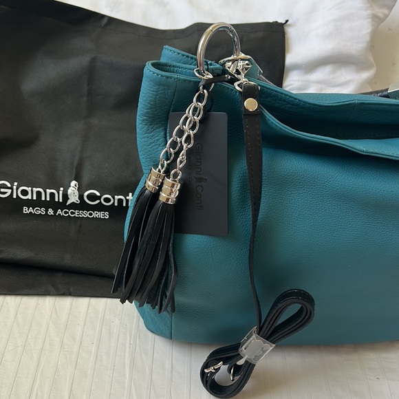 GIANNI CONTI X-LARGE LEATHER HANDBAG PURSE BRAND NEW - Picture 6 of 11